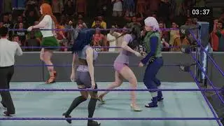 (REQUEST) TAG TEAM: SAKURA HARUNO & NAMI VS HINATA HYUGA & NICO ROBIN ( iron man match)