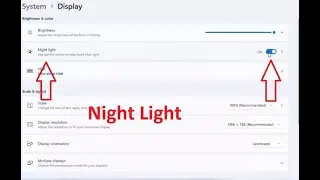 How To Enable Night Light In Windows 11