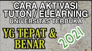 TUTORIAL AKTIVASI TUTON UT | SEMUA MAHASISWA UT WAJIB NONTON KALAU MAU IKUT TUTON SEMESTER INI