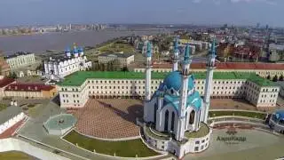 Минареты Кул-Шарифа. Архитектурный Ансамбль Казанского Кремля. АэроКадр.