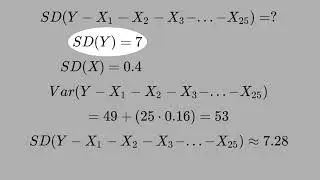 D6) How to Calculate the Standard Deviation of a Complicate Random Variable?