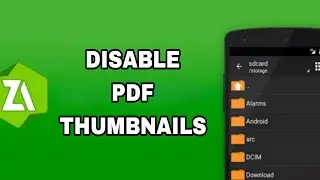 How To Disable Pdf Thumbnails On ZArchiver App