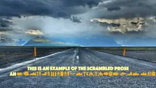 The Scrambled Prose Kinetic Text Animator Sample