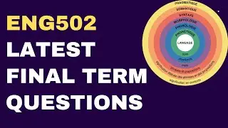 ENG502 Final Term Latest Past Paper Questions