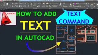 How to Enter Text in AutoCAD | Autocad 2023 - Text Command | Text, Multiline Text, In Autocad