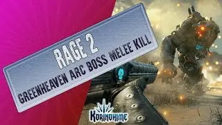 Rage 2. Greenheaven Arc Boss melee kill