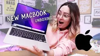 UNBOXING my new MacBook for remote work 💻