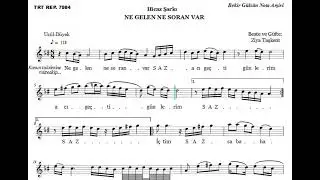 Ne Gelen Var Ne Soran Var - Nota Eşliğinde Karaoke (Ahenk: Kız Neyi - 4 Ses - B )