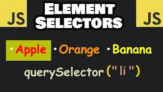 Learn JavaScript ELEMENT SELECTORS easy! 📑