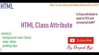 HTML Class Attribute