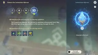 Enhancing Lumenstone Adjuvant From level 1 to 10 | Genshin Impact 2.6
