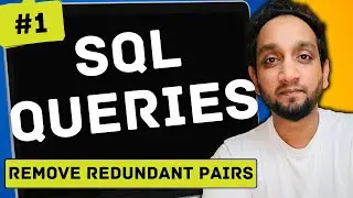 Remove Redundant Pairs - SQL Interview Query 1 | SQL Problem Level "HARD"