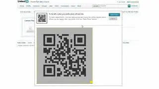 Adding QR Code to a LinkedIn Profile