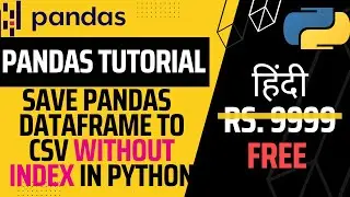 How To export Pandas Dataframe to CSV file Without Index