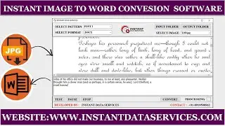 Image to Microsoft Word Document Conversion Software | Word Converter Software