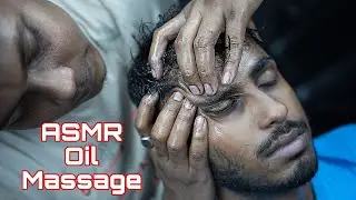 Intense ASMR Relaxing Oily Head Massage For Better Sleep | Forehead Tapping & Head Scratching ASMR