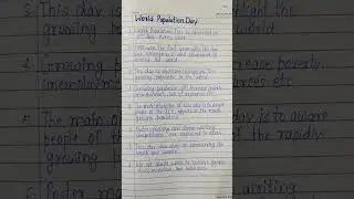 World population Day ll Essay in english on World population Day 