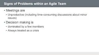 Agile Project Management Fundamentals: Causes of Problems in an Agile Team