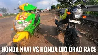 Honda navi vs Honda dio drag race | Top speed | Full acceleration | ARK Diaries