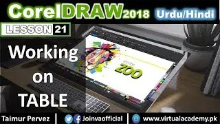 CorelDraw | Table tool, Draw Table, change rows and column, Table editing | 21