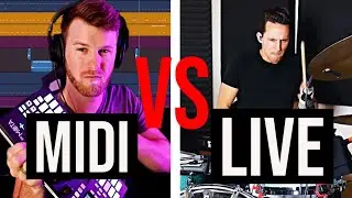 Producer VS Pro Drummer - MIDI vs LIVE DRUMS!