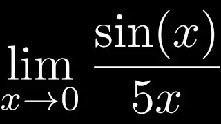 Limit of sin(x)/(5x) as x approaches 0