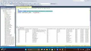 How to check if Constraint Exists in SQL Server