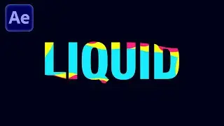 Liquid TEXT ANIMATION in After Effects (Tutorial Deutsch)