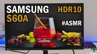 Samsung S60A 24-inch QHD Monitor HDR10 Unboxing | 4K | ASMR