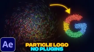 Particle Logo Animation Without Plugins | After Effects Tutorial | No Plugins