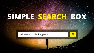 Simple Search Box Using HTML and CSS | Search Bar Design