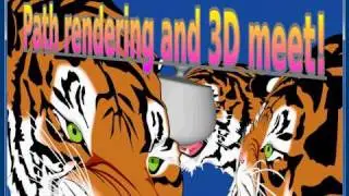 Mixing 3D graphics with resolution-independent 2D graphics