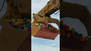 Blippi's REAL LIFE Ball Pit Excavator Challenge! #blippi #shorts