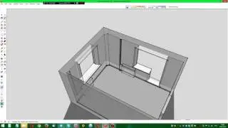 SketchUp Make - рисую батареи, трубы и тумбочку из Икеи