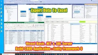 VB.NET SQL Server (EF6) : How to Export DataGridView To Excel File (Search & Export : Preview)