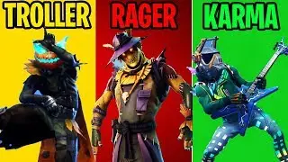 TROLLER vs RAGER vs KARMA - Fortnite Battle Royale