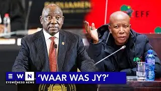 Waar was jy? Play the ball, not the man - Ramaphosa to Malema during Parly debate