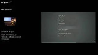 Øredev 2017 - Benjamin August - From Promises over Generators to async/await in node.js