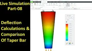 #08 Creo Live Simulation- Deflection Calculations & Comparison Of Taper Bar