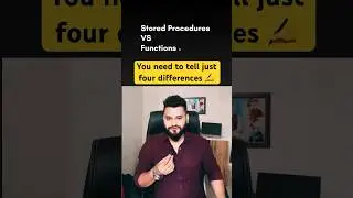 What is the difference between stored procedures and functions #shorts #coding #sql #sqlqueries
