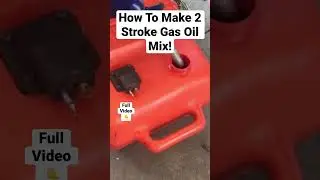 2 stroke diy gas oil mix for boat motor, Partial Process #shorts