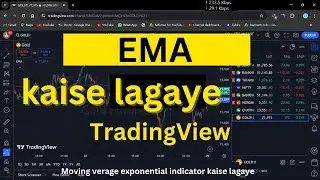 EMA Kaise Lagaye | Tradingview me EMA indicator kaise lagaye | Moving Average Exponential (EMA )