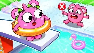 Safety Rules In the Pool 💦| Waterpark for Kids| Kids Songs 🐱🐨🐰🦁 And Nursery Rhymes by Baby Zoo