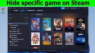 How to hide games on steam