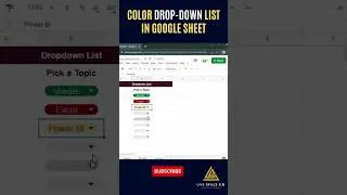 How to Color Code Drop-Down lists in Google Sheet | #shorts