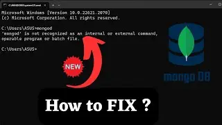 How to fix mongod is not recognized as an internal or external command ?