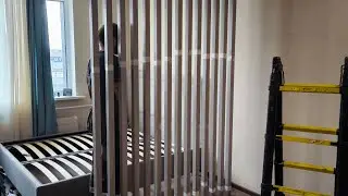 DIY.Монтаж сборной реечной перегородки.