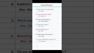 Science questions and answers 