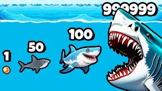 ЭВОЛЮЦИЯ АКУЛЫ МЕГАЛОДОНА, МАКСИМАЛЬНЫЙ УРОВЕНЬ! | Shark Attack