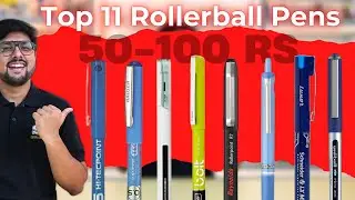 Top 11 Budget Rollerball Pens (₹50 - ₹100) ✍️ | Perfect for Office, Students & Notes! 📚🏢📝